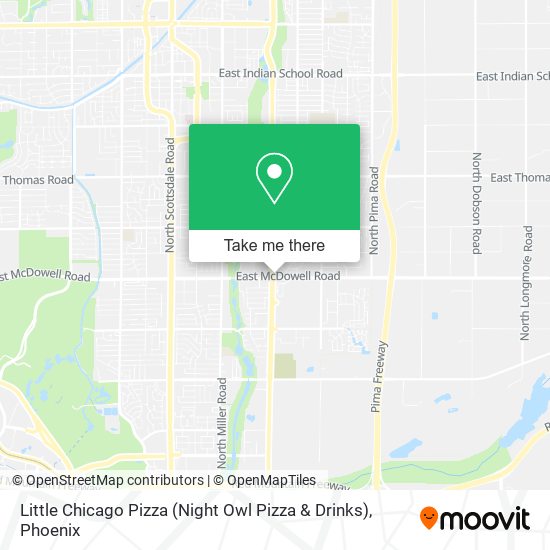 Mapa de Little Chicago Pizza (Night Owl Pizza & Drinks)