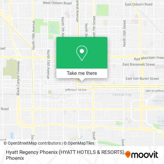 Hyatt Regency Phoenix (HYATT HOTELS & RESORTS) map