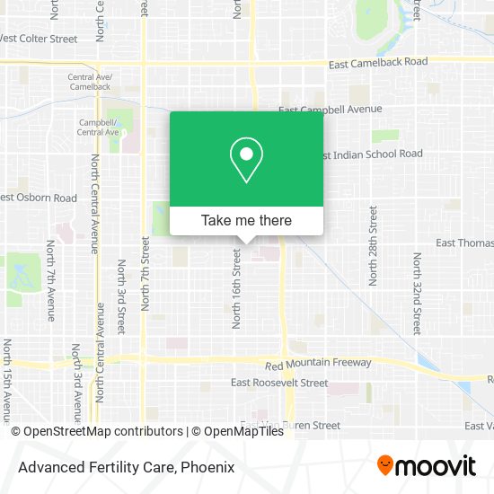 Advanced Fertility Care map