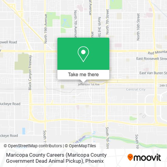 Maricopa County Careers (Maricopa County Government Dead Animal Pickup) map