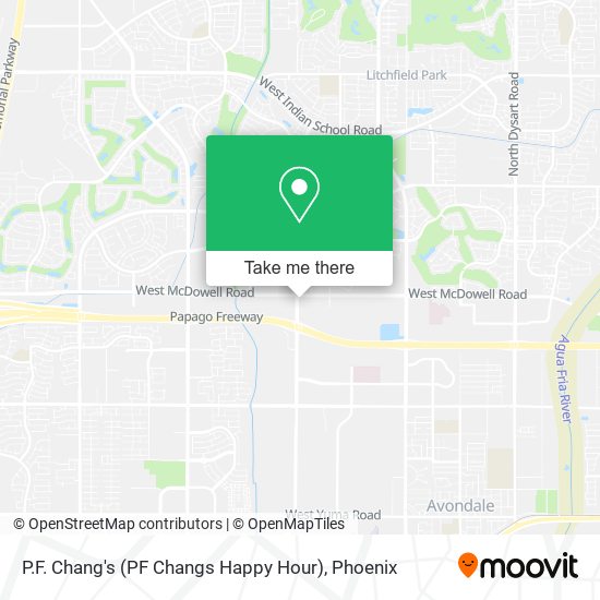 Mapa de P.F. Chang's (PF Changs Happy Hour)