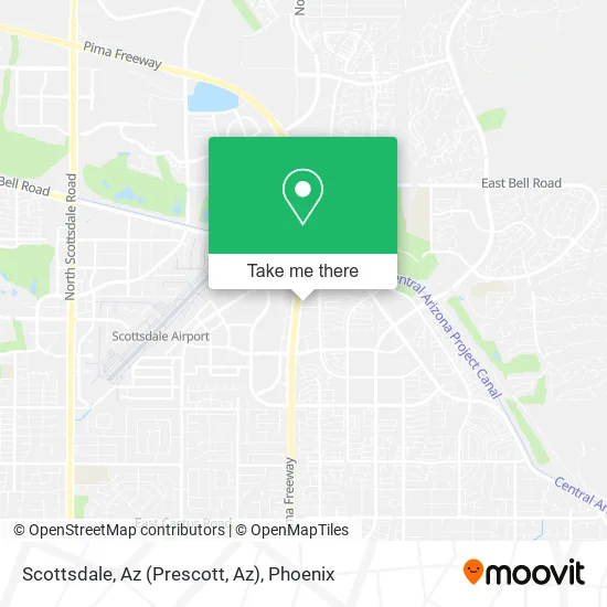 Scottsdale, Az (Prescott, Az) map