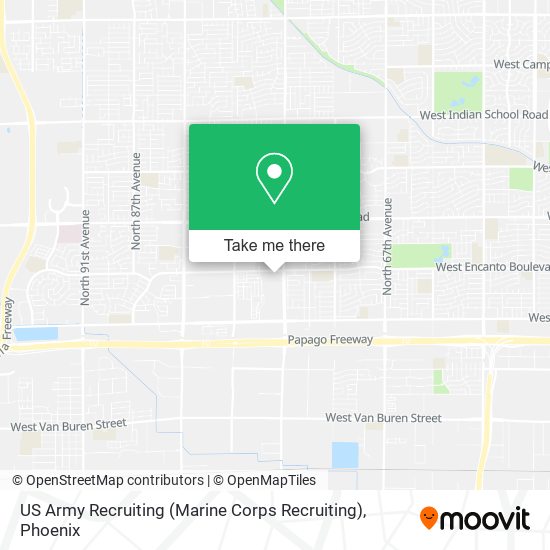 US Army Recruiting (Marine Corps Recruiting) map