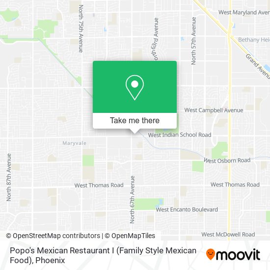 Popo's Mexican Restaurant I (Family Style Mexican Food) map