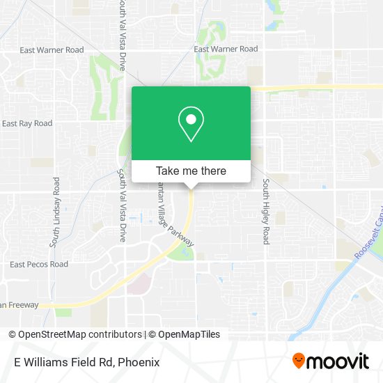 E Williams Field Rd map