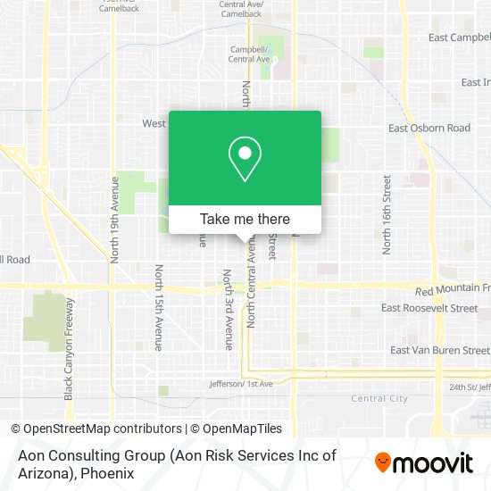 Mapa de Aon Consulting Group (Aon Risk Services Inc of Arizona)