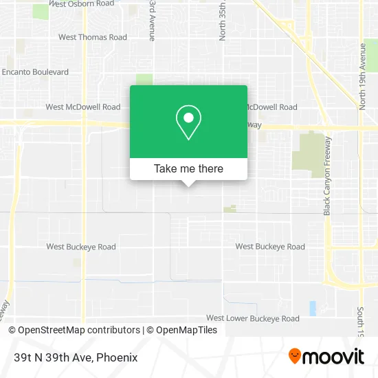 39t N 39th Ave map