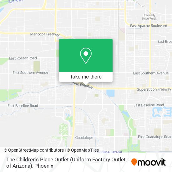 Mapa de The Children's Place Outlet (Uniform Factory Outlet of Arizona)