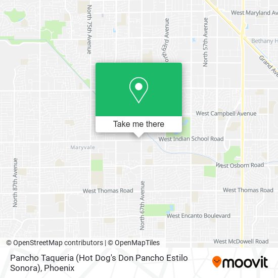 Pancho Taqueria (Hot Dog's Don Pancho Estilo Sonora) map