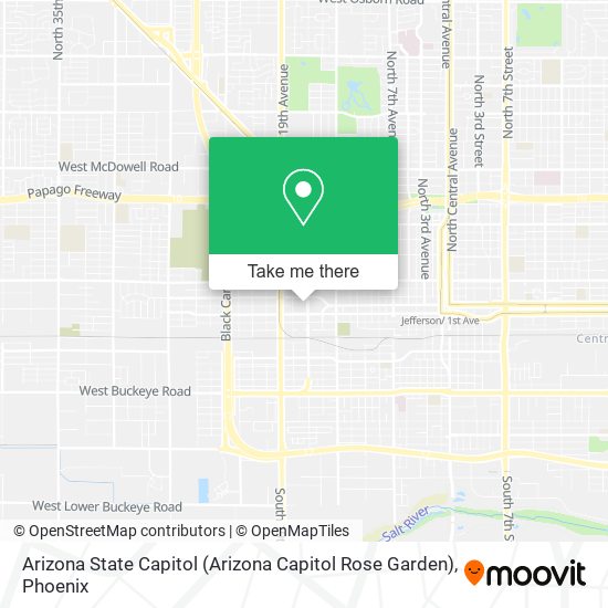 Mapa de Arizona State Capitol (Arizona Capitol Rose Garden)