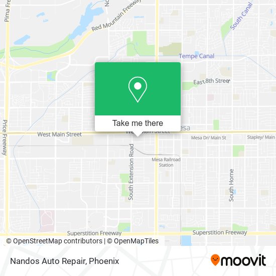 Nandos Auto Repair map