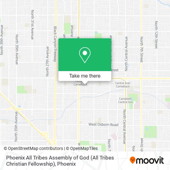 Mapa de Phoenix All Tribes Assembly of God (All Tribes Christian Fellowship)