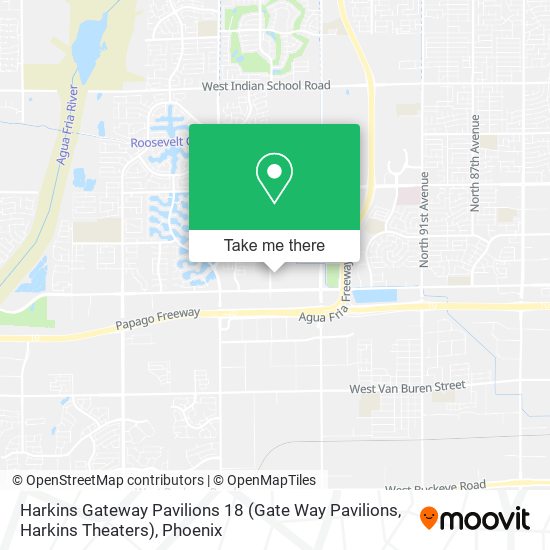 Mapa de Harkins Gateway Pavilions 18 (Gate Way Pavilions, Harkins Theaters)