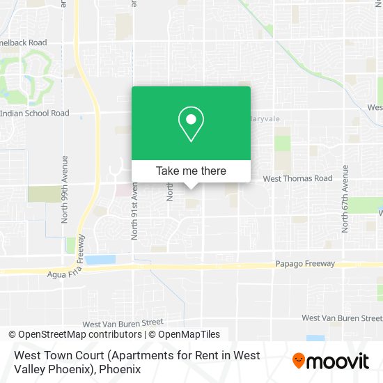 West Town Court (Apartments for Rent in West Valley Phoenix) map