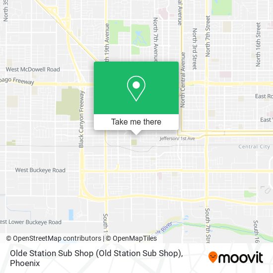 Olde Station Sub Shop map