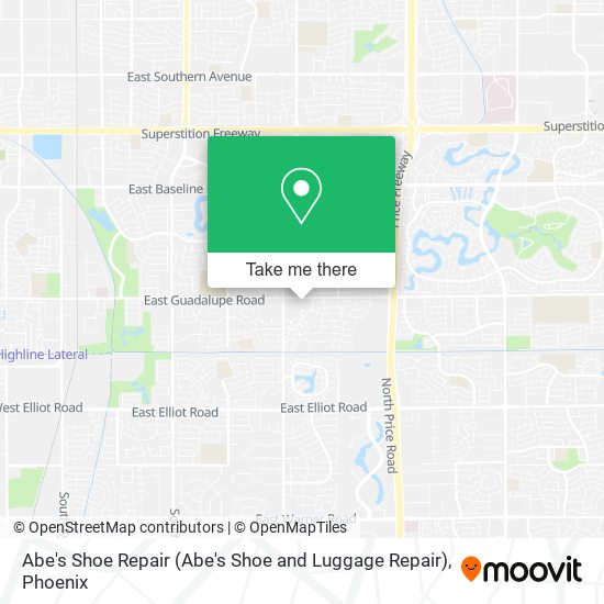 Abe's Shoe Repair (Abe's Shoe and Luggage Repair) map