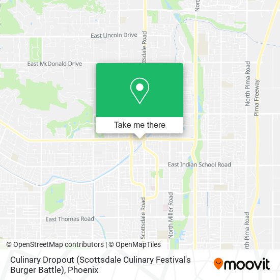 Mapa de Culinary Dropout (Scottsdale Culinary Festival's Burger Battle)