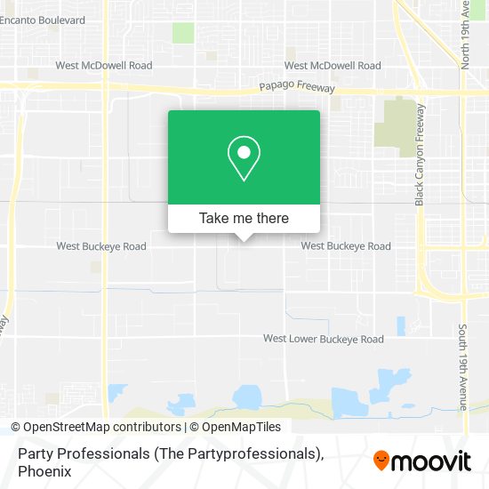 Party Professionals (The Partyprofessionals) map