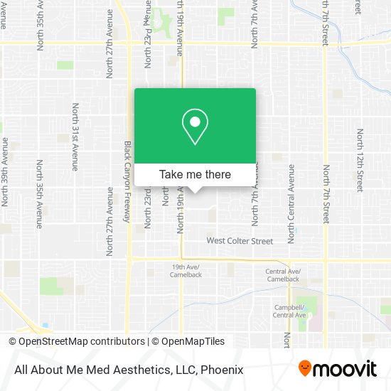 All About Me Med Aesthetics, LLC map