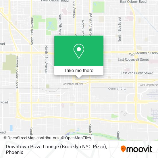 Downtown Pizza Lounge (Brooklyn NYC Pizza) map