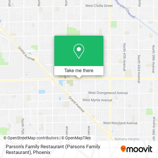 Mapa de Parson's Family Restaurant (Parsons Family Restaurant)