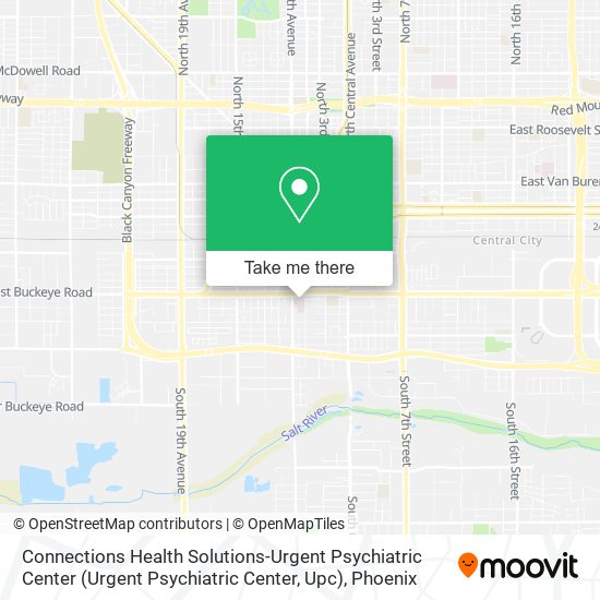 Mapa de Connections Health Solutions-Urgent Psychiatric Center (Urgent Psychiatric Center, Upc)