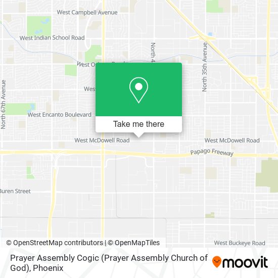 Mapa de Prayer Assembly Cogic (Prayer Assembly Church of God)