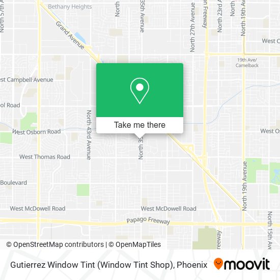 Gutierrez Window Tint (Window Tint Shop) map