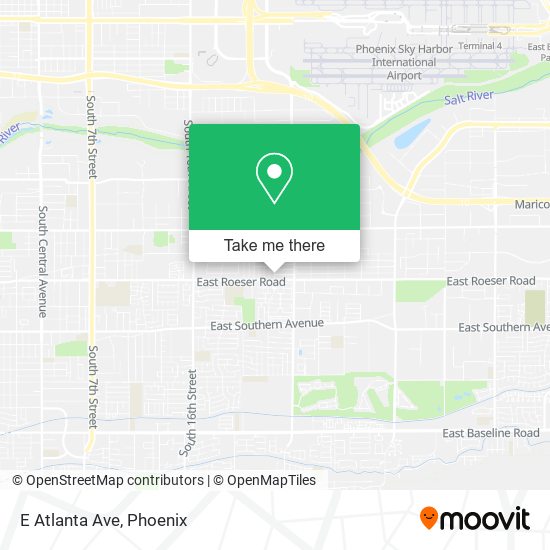 Mapa de E Atlanta Ave