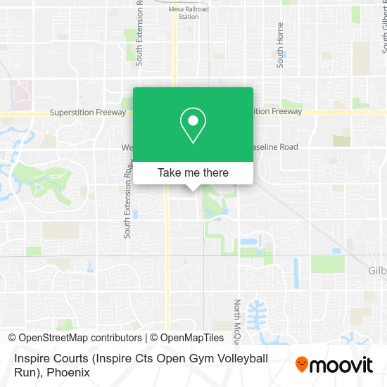 Mapa de Inspire Courts (Inspire Cts Open Gym Volleyball Run)