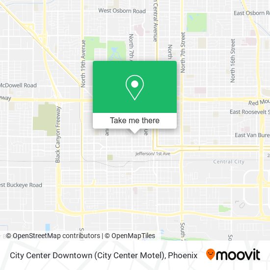 City Center Downtown (City Center Motel) map