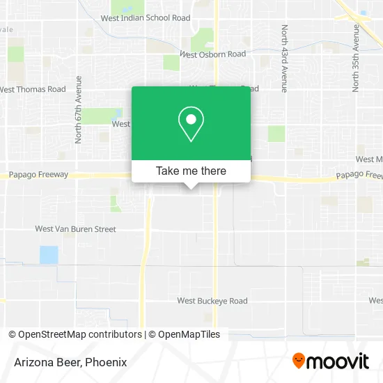Arizona Beer map