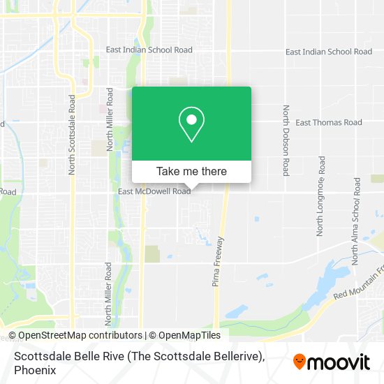 Mapa de Scottsdale Belle Rive (The Scottsdale Bellerive)