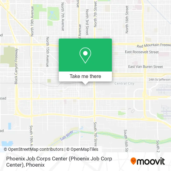 Phoenix Job Corps Center map