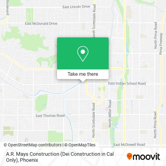 A.R. Mays Construction (Dei Construction in Cal Only) map