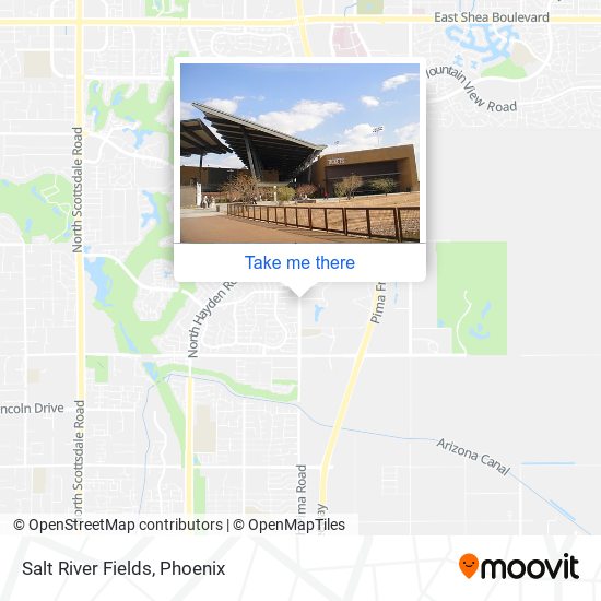 Mapa de Salt River Fields