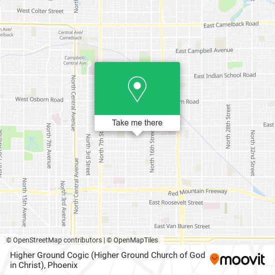 Mapa de Higher Ground Cogic (Higher Ground Church of God in Christ)