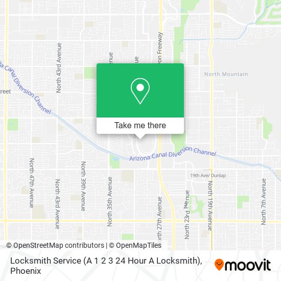 Locksmith Service (A 1 2 3 24 Hour A Locksmith) map