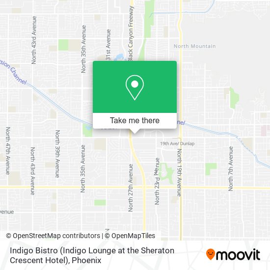 Indigo Bistro (Indigo Lounge at the Sheraton Crescent Hotel) map
