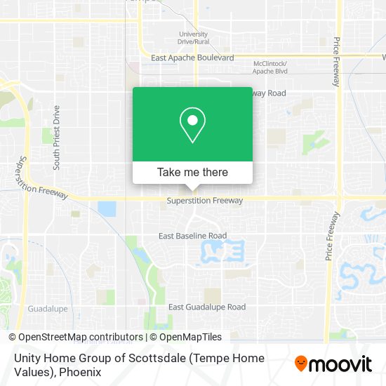 Unity Home Group of Scottsdale (Tempe Home Values) map