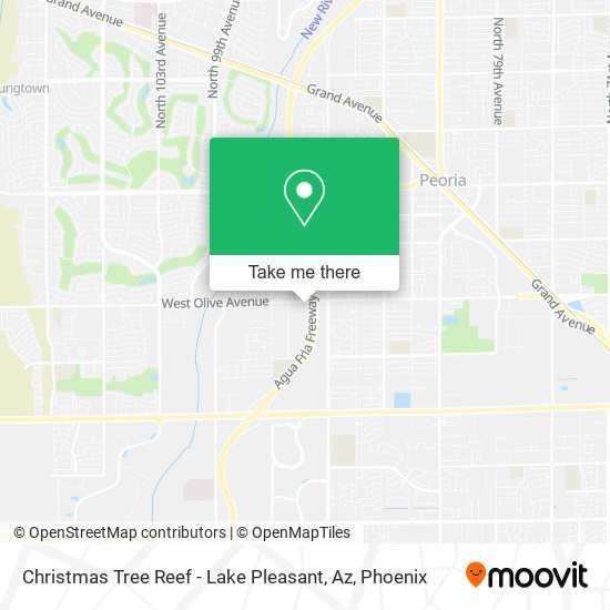 Mapa de Christmas Tree Reef - Lake Pleasant, Az