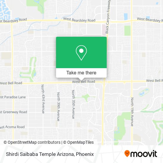 Shirdi Saibaba Temple Arizona map