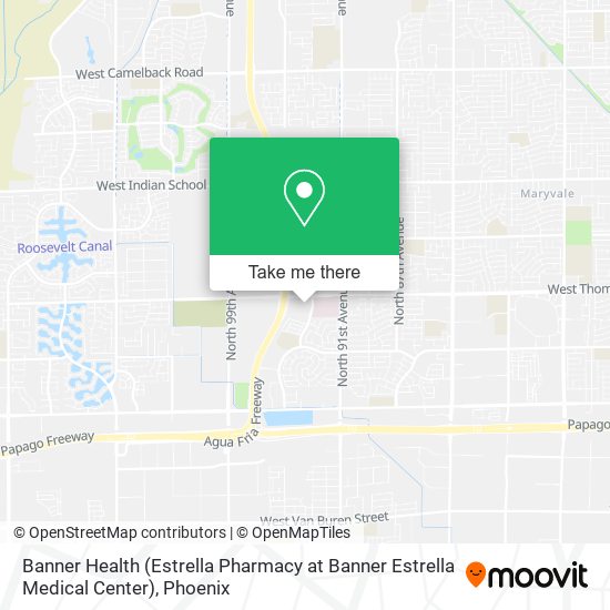 Mapa de Banner Health (Estrella Pharmacy at Banner Estrella Medical Center)