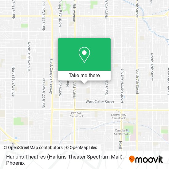 Mapa de Harkins Theatres (Harkins Theater Spectrum Mall)