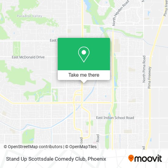 Stand Up Scottsdale Comedy Club map