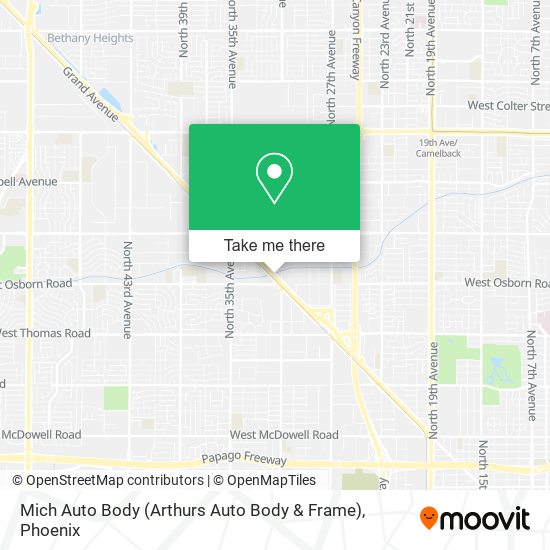 Mich Auto Body (Arthurs Auto Body & Frame) map