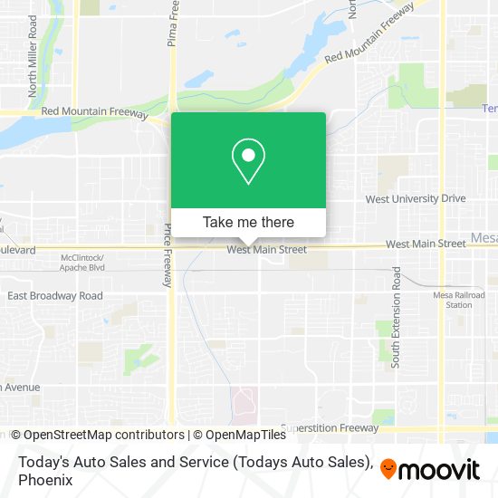 Mapa de Today's Auto Sales and Service (Todays Auto Sales)