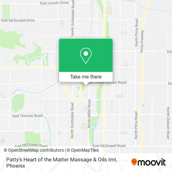 Mapa de Patty's Heart of the Matter Massage & Oils Imt