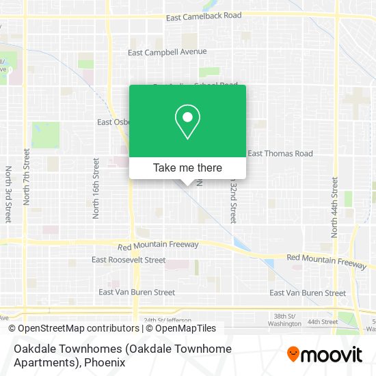 Oakdale Townhomes (Oakdale Townhome Apartments) map