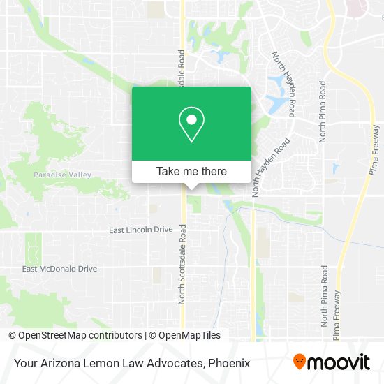 Mapa de Your Arizona Lemon Law Advocates